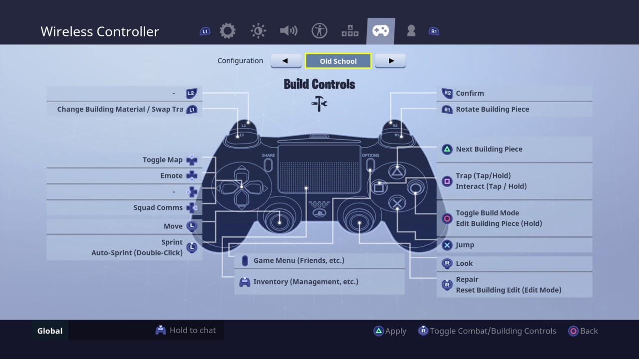 Fortnite All Controls (builder pro,combat pro,old school ,and Quick ...