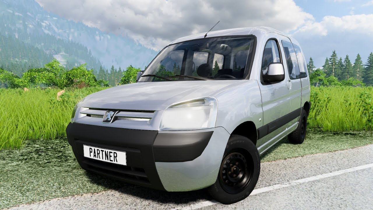 🚗 تجربة Peugeot Partner في BeamNG Drive | اختبار المحرك وحوادث سيارات واقعية وخطيرة 🔥