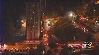 Incredible Video Shows Man Safely Scale Down Side Of Philadelphia High-Rise After Reports Of Fire In