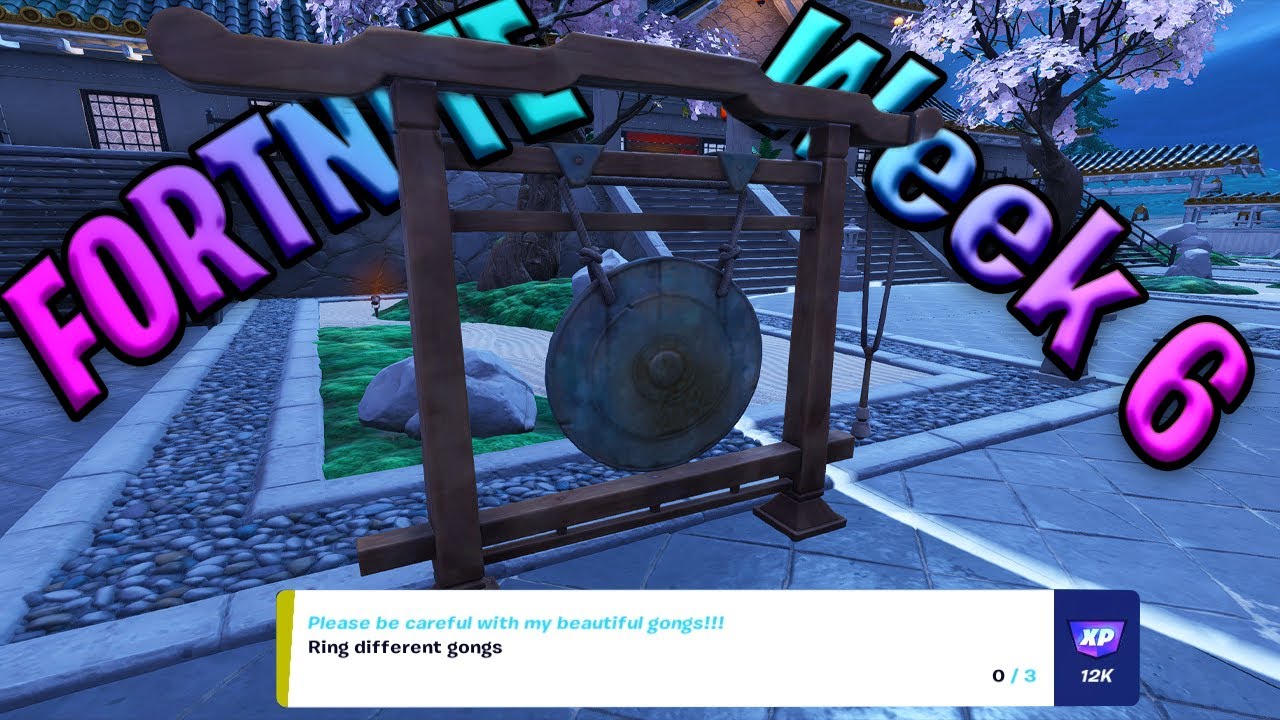 Ring different Gongs (Locations and Easiest way) Fortnite Week 6