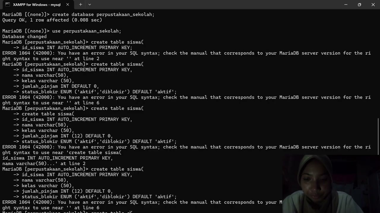 Tugas SQL TRANSACTION, SAVEPOINT, dan TRIGGER | Sistem Perpustakaan