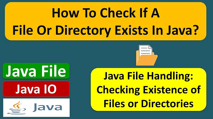 How to check if a file or directory exists in Java? | Java File | Java IO | Java Tutorial