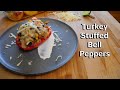 Weekday Dinner Idea: Stuffed Bell Peppers w/ Ground Turkey (Easy Recipe 4k)