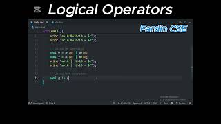 Logical Operators  in  Dart Programming language