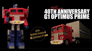 G1 Optimus Prime 40th Anniversary Review I 1984 versus 2024!