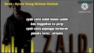 Karaoke Zaid - Syair Belum Sudah (original music)