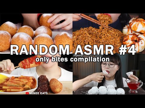 RANDOM ASMR COMPILATION #4 *ONLY BITES* - YouTube