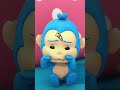 Fünf Kleine Affen Kinderlied #cartoon #fivelittlemonkeys #reels