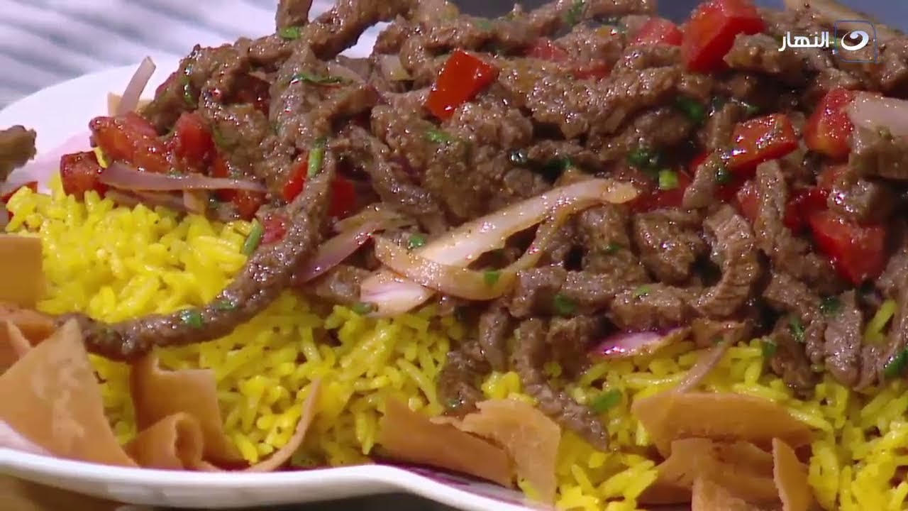 فتة شاورما اللحمة وصفة 👌رسمة فرحة في القلوب