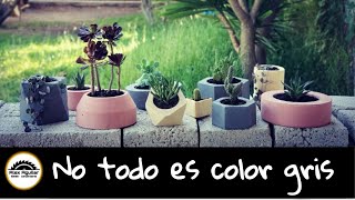 How to make colored cement pots, complete step by step tutorial.