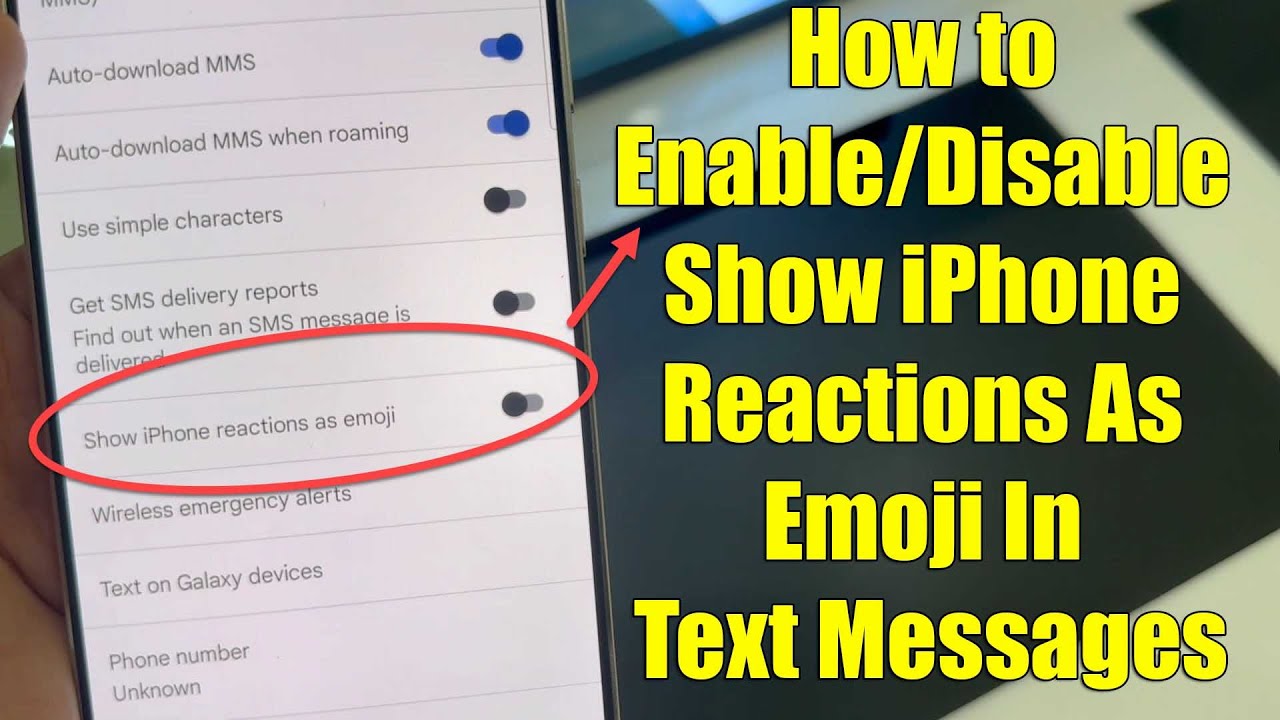 Galaxy S25/S25+/Ultra: How to Enable/Disable Show iPhone Reactions As ...