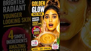 Golden Glow Face Pack ✨ Get Bright, Radiant & Anti-Aging Skin Naturally! #Shorts