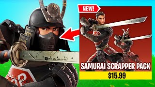 NEW SAMURAI SCRAPPER STARTER PACK Gameplay in FORTNITE! (STW Samurai Scrapper Skin Bundle Review)