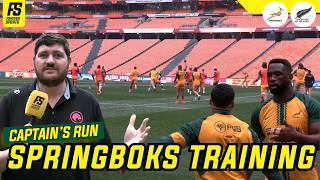Springboks Captains Run at FNB Stadium ahead of 3rd Test | Rugby's Greatest Rivalry