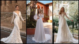 Elegant long sleeve wedding dresses for brides that are stunning | wedding dresses with sleeves.