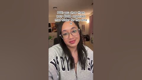 It takes time to organize a huge mods folder for the sims 😂