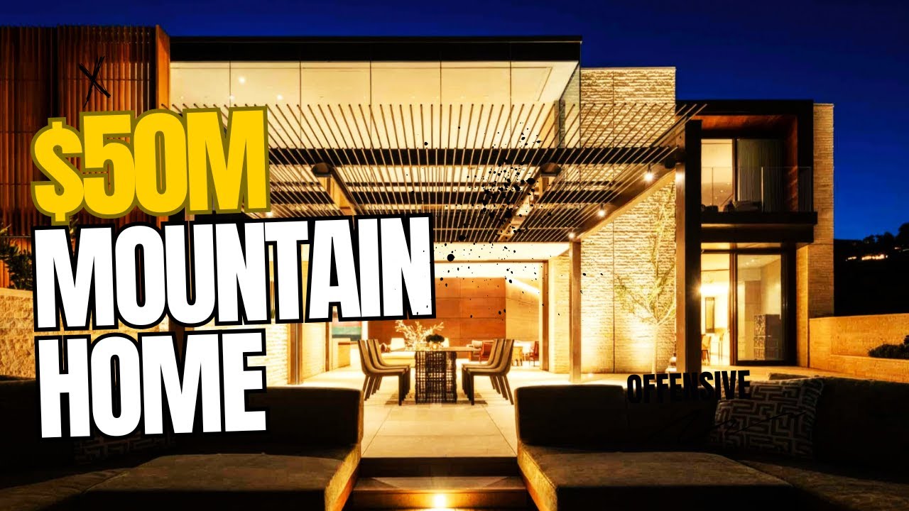 Mind-Blowing $50M Luxury Home Built INTO a Mountain | Modern Architecture