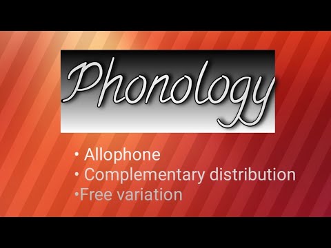 Phonology (M1:DFL & SL) : Allophone | Complementary distribution | Free ...