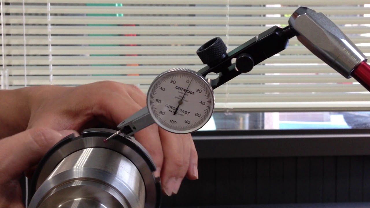 Measuring of NIKKI locknut MR60 thread run out with axial 0.002mm - YouTube
