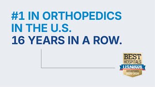 HSS Ranked #1 in Orthopedics & #3 in Rheumatology by U.S. News & World Report (2025-2026) (:30s)