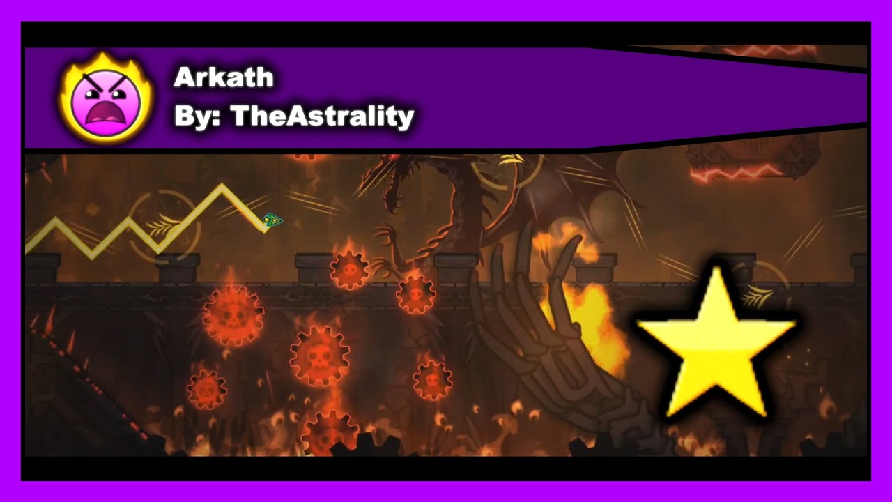 Geometry Dash - Arkath by TheAstrality (100% Complete) - YouTube
