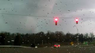 Updraft of rotating bookend circulation of Tornado Warned storm April 3 2018