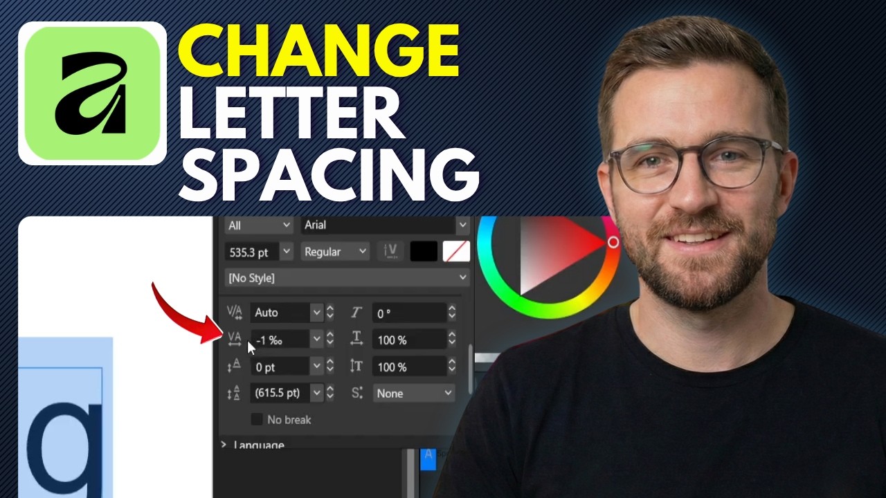How To Change Letter Spacing In Affinity (Step By Step 2026) - YouTube