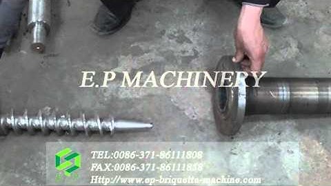 how to install spare parts of wood biomass briquette machine
