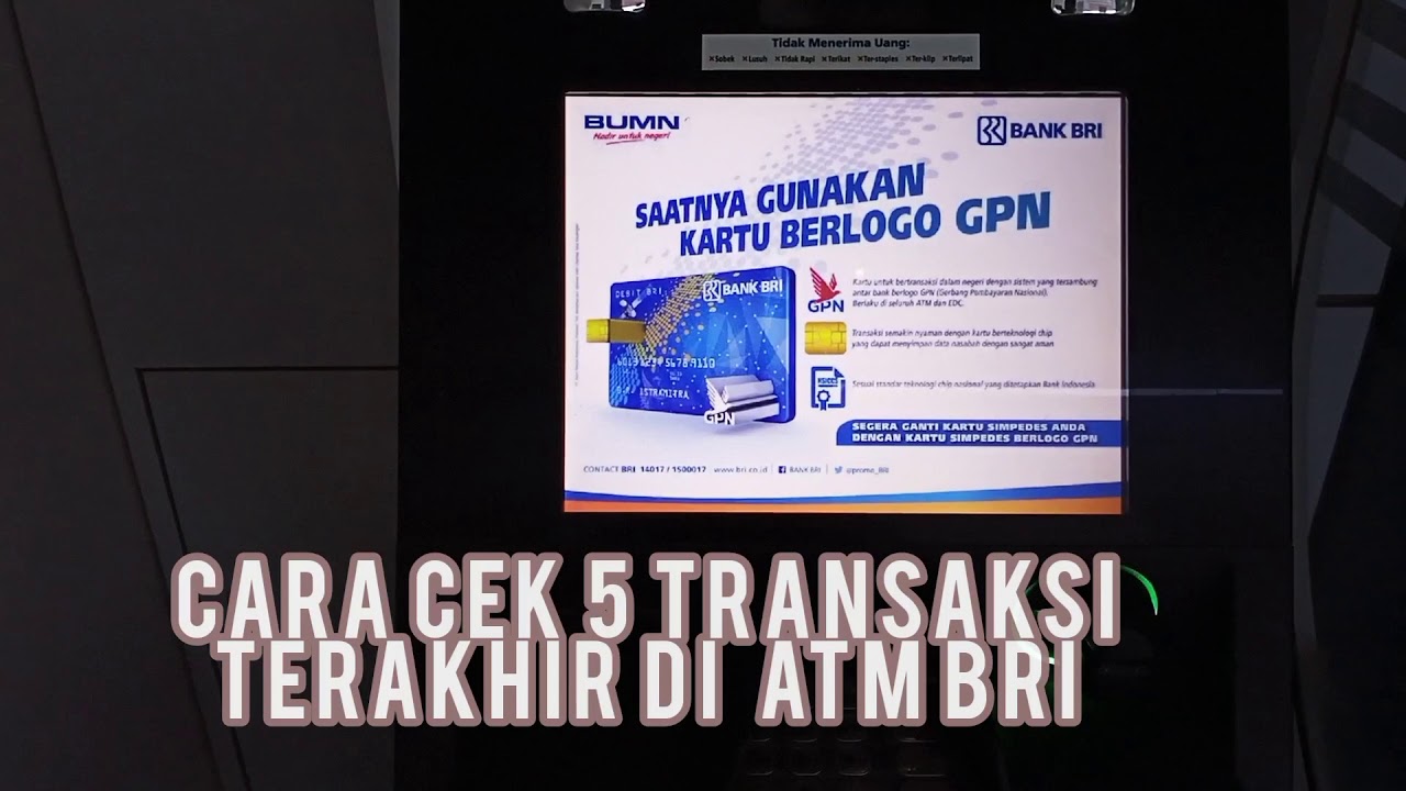 Cara Cek Mutasi Rekening Cimb Niaga Youtube