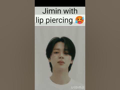 Jimin with lip piercing and tattoo he look sexy 🥵🥵#bts #jimin #shorts # ...