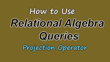 Creating a Relational Algebra Query( Project Operation ) | DBMS Question Set 40 | #Kusal_Gunawardana