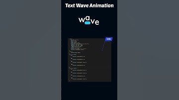 CSS Text Wave Animation || CSS wave Effect #shorts