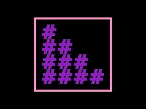 Java tutorial: Character pattern program II