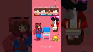 Spider Sister Caught JJ With Aphmau 😳😱 - Maizen Minecraft Animation #shorts #maizen