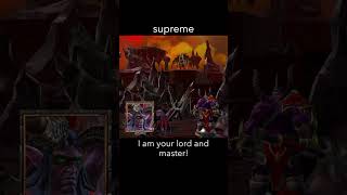 supreme — WarCraft 3 dialogue scene
