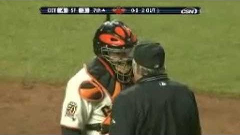 2008 Giants: Bruce Bochy ejected from the game  (6.16.08)