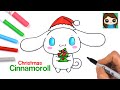 How to Draw Cinnamoroll Christmas Present Easy