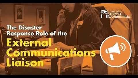 Part 3: External Communications Liaison Video