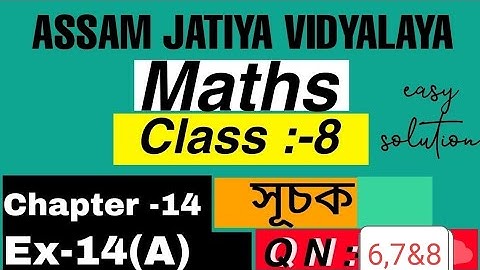 Class 8 maths Solution/Assam jatiya vidyalaya/Chapter-14/Components/সূচক/Qno-6,7&8/Part-3/