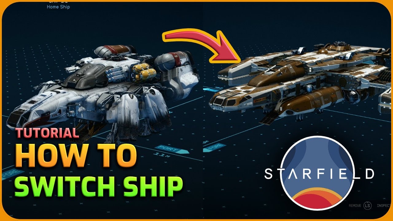 how to change ships starfield –