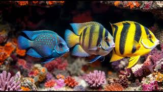 Gros Plan Poissons Tropicaux 8K