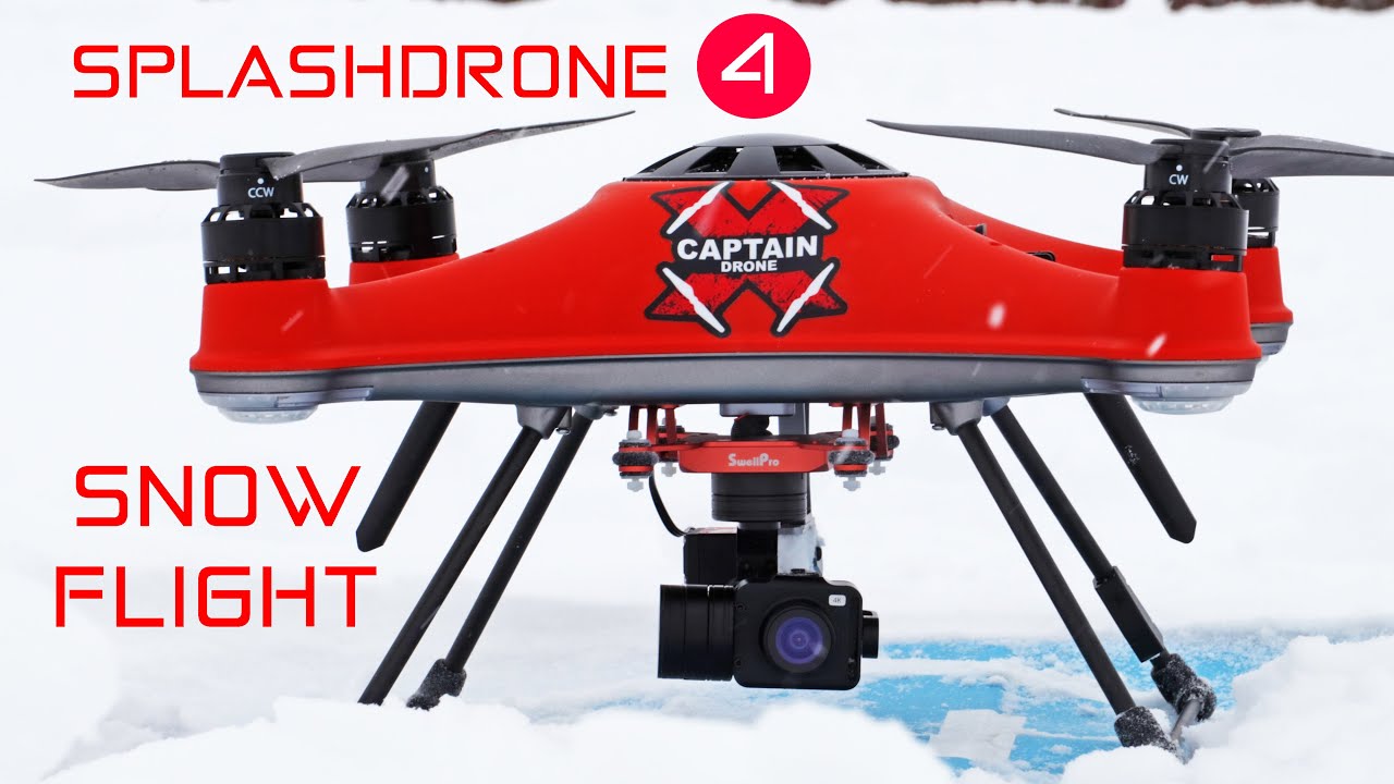 SplashDrone 4 flying in a Snow Storm 