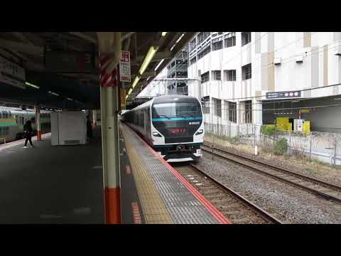JR東日本　E257系2000番台　発車　小田原駅