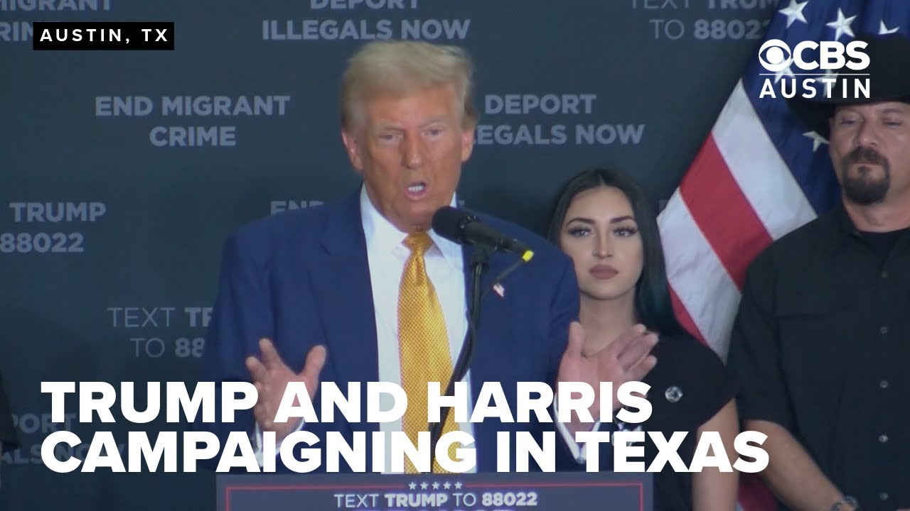 Trump, Harris campaign in Texas with days left before election - YouTube