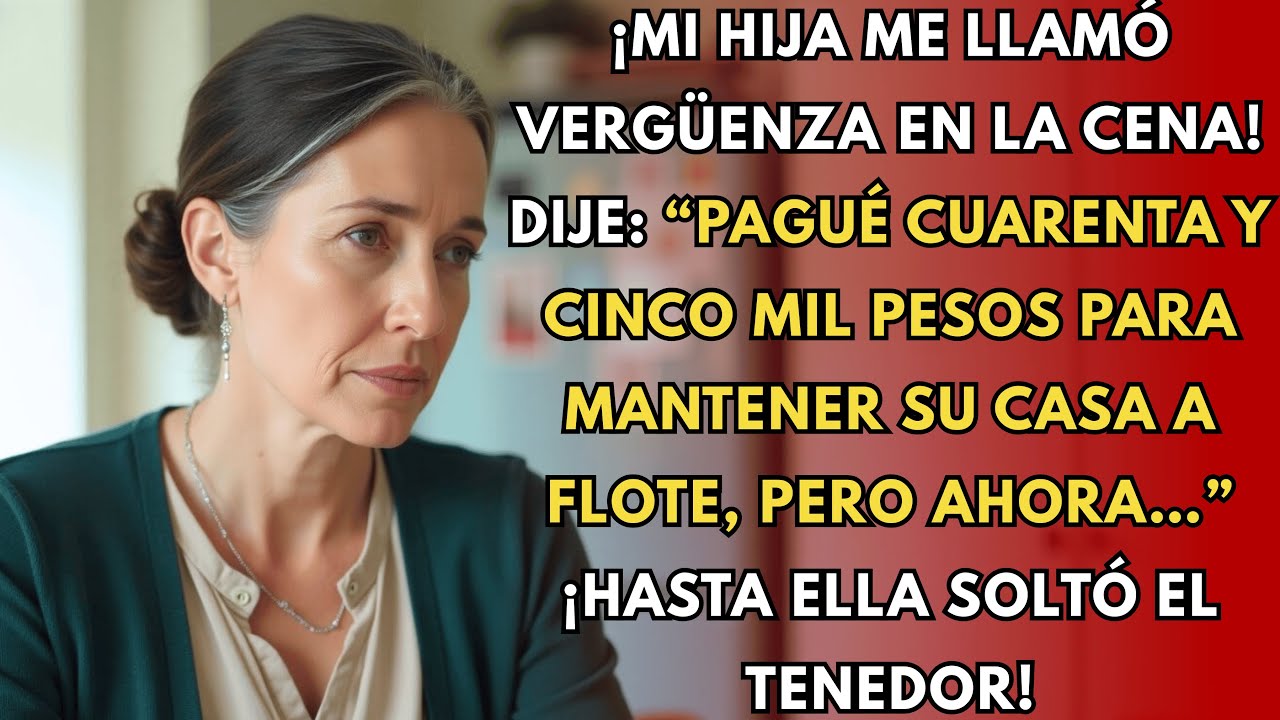 Mi hija me llamó vergüenza en la cena. Hasta que revelé que pagué cuarenta y $81K para mantener su..