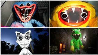 Poppy Playtime + Playtown + Joyville + Zoonomaly - Horror Jumpscares Comparison