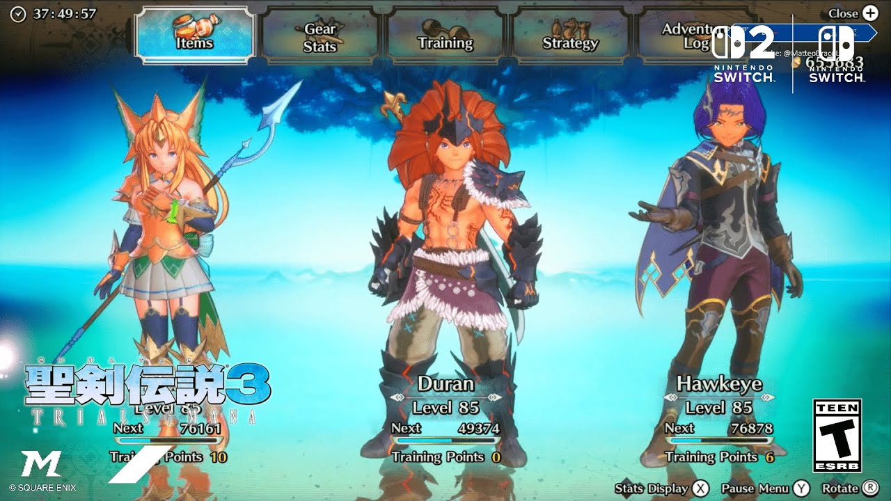 MattJerome Plays 聖剣伝説® 𝟯: Trials of Mana™ - Nintendo Switch