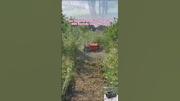 Vigorun wireless crawler grass cutter machine Mowing in progress