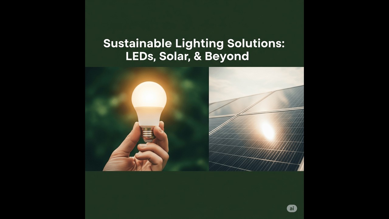 Sustainable Lighting Solutions: LEDs, Solar, and Beyond - YouTube