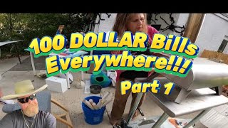 Pittsburgh PA Community MEGA Yard Garage Sales extravaganza 100 dollar Bills everywhere